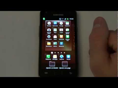 Test du Samsung Galaxy S 2 i9100 - accueil, widgets, menu principal