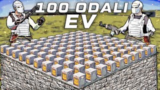 100 Odali Devasa Ev Yaptim 2 Günlük Macera Rust Türkçe Film