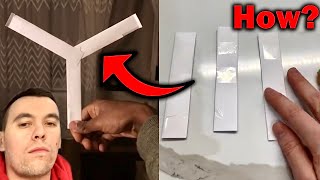 How To Make A SECRET Paper Boomerang Step By Step Tutorial..🥷