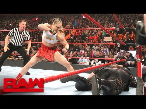 Ronda Rousey & Natalya vs. Nia Jax & Tamina: Raw, Dec. 31, 2018