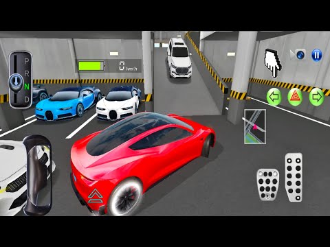 3d Driving Class #68 -Tesla Electric Car Parking in Garage & Funny Driving - Android Gameplay