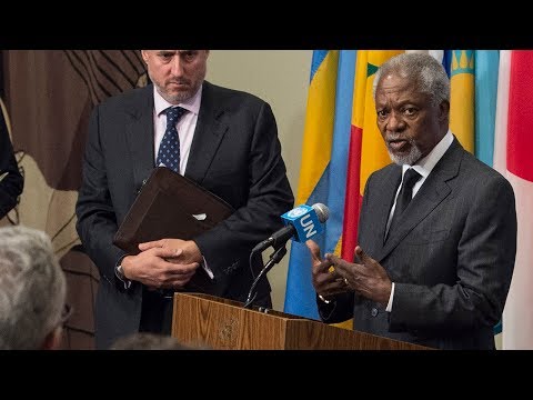 Kofi Annan on the situation in Myanmar - Media Stakeout (13 October 2017)