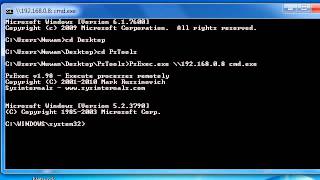 Get Command Prompt On Remote System Pec