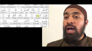 ISLAMIC VIDEOS : Surah 99 Tajweed Follow up - Video Tutorial in English