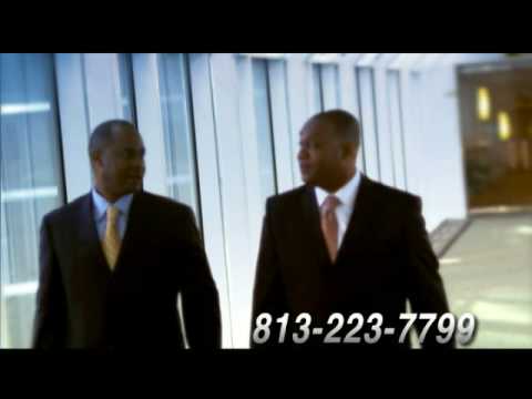 Smith and Stallworth, Tampa, Florida, Attorneys at Law, 2009 television commercial, instant, Courtney Smith, Mark Stallworth. In an instant you could be injured by a careless driver. You didn't choose...