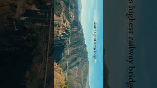 World 🌎 highest railway bridge in india jammu