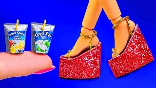 14 DIY Barbie Hacks and Crafts ~ Mini Phone, Pencil Case, Shoes, try ideas by pipecleanercrafts b