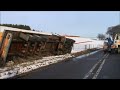 TRUCK CRASH LORRY CRASH ABERDEEN HEAVY RECOVERY