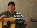 Learn Acoustic Guitar Easy Beginner Strum Pattern