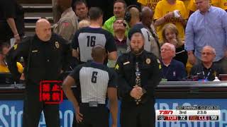 Demar Derozan Ejected For Smack Jordan Clarkson Out Of Mid Air Youtube