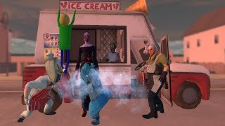 Méchante Nonne Contre Ice Scream Contre Granny Contre Mr.meat, Animation Amusante En 10 Parties