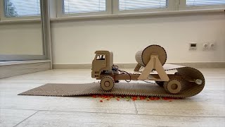 Diy: Hellcat On Cardboard Wheels - Creation With Your Own Hands