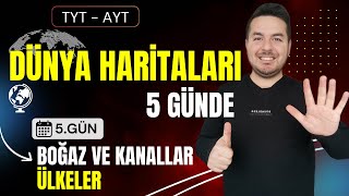 Dünyada K Ve Boğazlar - Ülkeler Harita Çalışması I Harita Kampı -5I