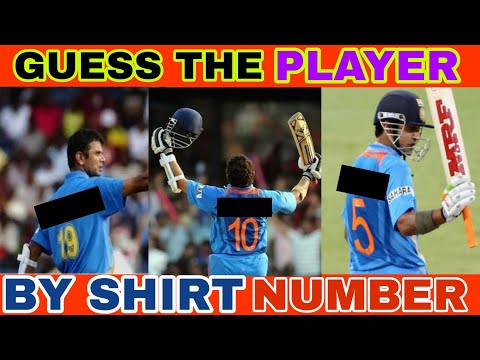 Guess the Cricket Player by shirt number | Indian Cricket team