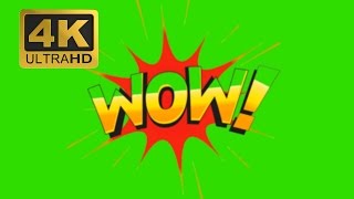 Comics Explosion Bubble Wow - Free Green Screen Effects