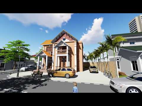 Mẫu nhà biệt thự đẹp làm bằng phần mềm Revit - Hocrevit.net