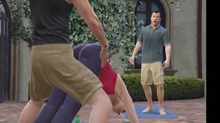 Yoga teacher fuck the Micheal's Wife in GTA V | Game Tricks