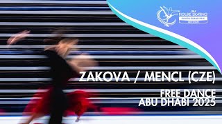 Eliska Zakova Filip Mencl Cze Junior Ice Dance Free Dance Abu Dhabi 2025