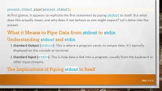 Understanding The Stdout Pipeline In Node.js A Deep Dive Into Data Flow