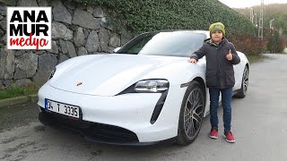 Porsche Taycan 4S Performance Plus 2020 Baba Oğul Test / 4 saniyede 100 km/s hıza çıktık!