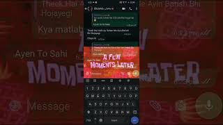 Part Five Watch Till End .Whatsapp Chat Between Behan Bhai Asking For Tea Funny Chat