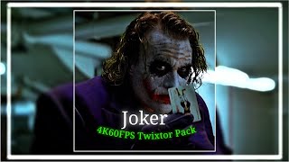 Joker The Dark Knight 4K 60Fps Twixtor Pack Free Clips