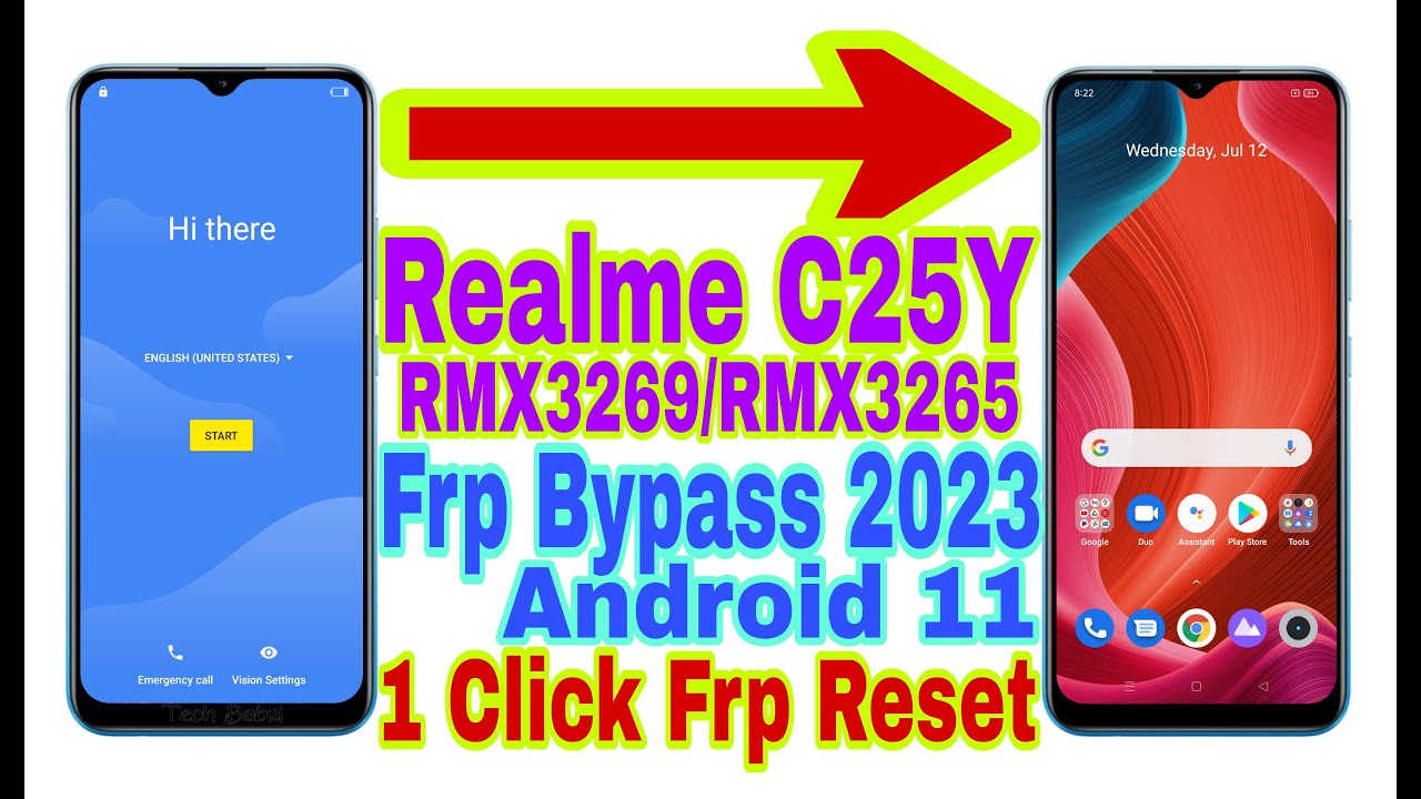 Realme C25Y (RMX3269/RMX3265) Android 11/1 Click Frp Realme C25Y (RMX3269/RMX3265) Android 11/1 Click Frp