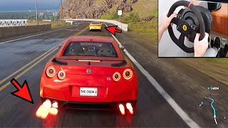The Crew 2 - Nissan Gt-R R35 Realistic Driving Wsteering Wheel Thrustmaster T300 Gameplay