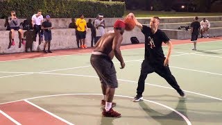 Professor vs Smack Talker 1v1 Houston Hood Court.. GETS CALLED OUT, forced duel
