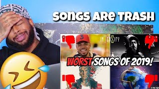 Worst Rap Songs Of 2019 Reaction