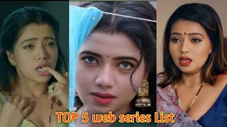 Kooku Hot Accters Rekha Mona Sarkar TOP 10 web Series List .