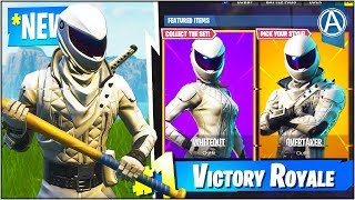 NEW "OVERTAKER" & "WHITEOUT" SKINS Gameplay UPDATE! (Fortnite Battle Royale "Skin UPDATE")