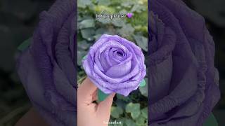 How To Make Rose From Napkin Flower Making With Paper How To Make Paper Craft