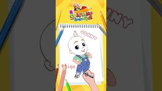 🖍️Diy Coloring With Looloo Kids - Ep.1 - Johny | Learn How To Color  #Shorts #Learntocolor