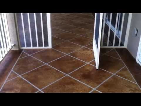 Decorative Concrete Condo Deck Osage Beach MO Acid Stained Faux Tile ... Decorative Concrete Condo Deck Osage Beach MO Acid Stained Faux Tile ...