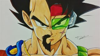 Split Drawing Bardock & King Vegeta