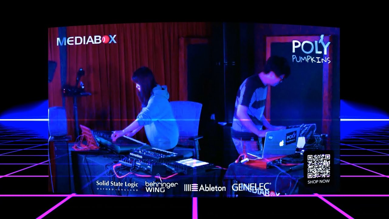 Polypumpkins Live Performance Teaser @ Mediabox HK 2020 || Synthwave Retrowave Chillout DnB 📻
