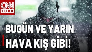 Sel Ve Kar Alarmı İlk Soğuk Hava Dalgası Geldi Çattı