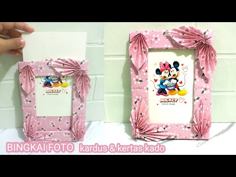 BINGKAI FOTO DARI KARDUS DAN KERTAS KADO