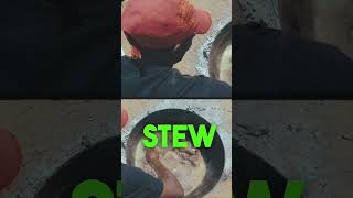 This Is Stewed Cape Buffalo In South Africa!! #Southafrica #Food #Africanfood #Shortsvideo #Shorts