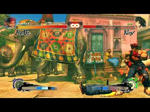SUPER Street Fighter IV Evil Ryu Vs Yang