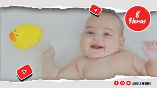 Som Da Água Com Música Relaxante Para O Banho Do Bebé É Hora Do Banho Do Bebé 8 Horas