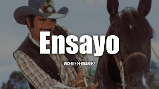Vicente Fernández - Ensayo Letra