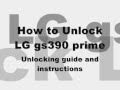 Foto pequena unlock LG gs390 prime Cingular At&t free sim network code gsm