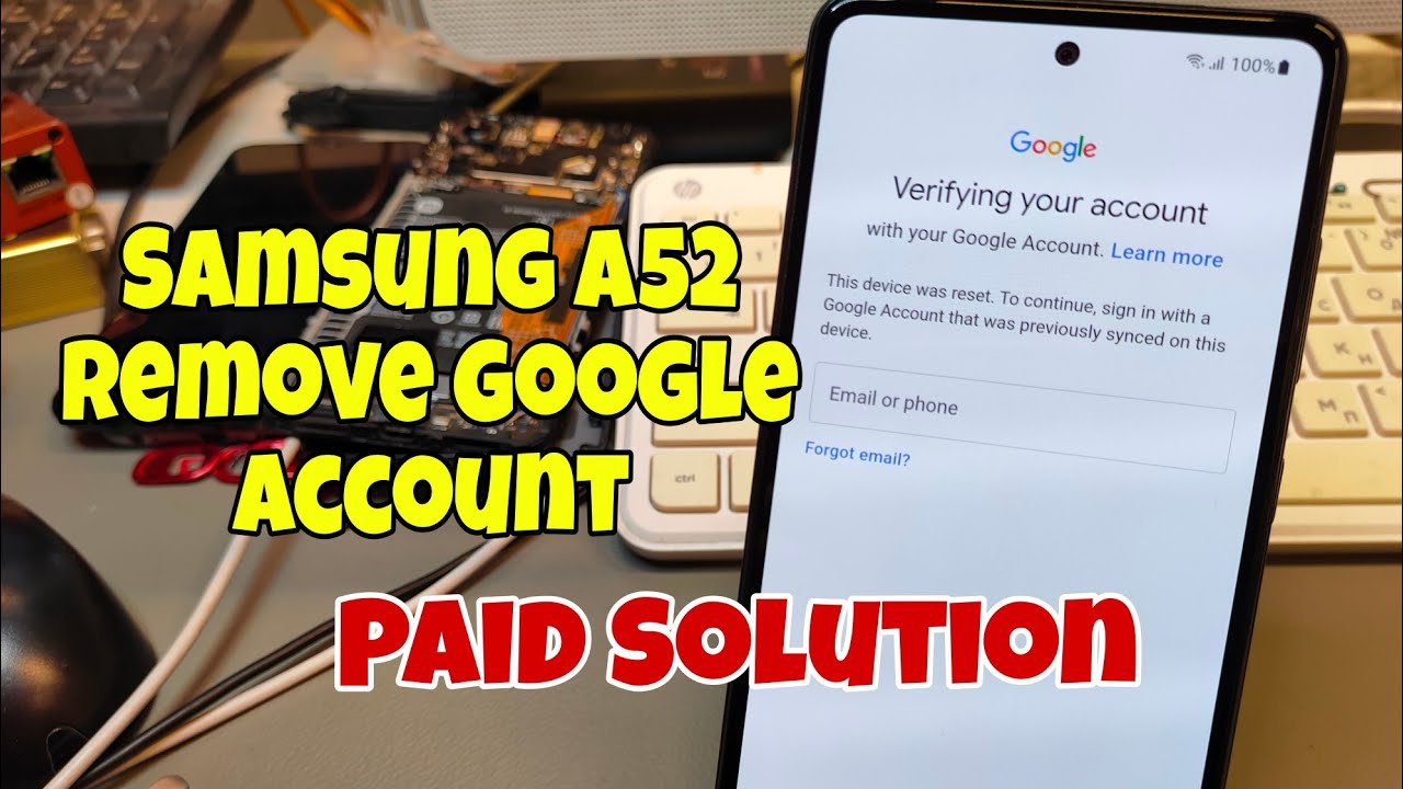Samsung A52 (SM-A525F), Remove Google Account, Bypass Samsung A52 (SM-A525F), Remove Google Account, Bypass