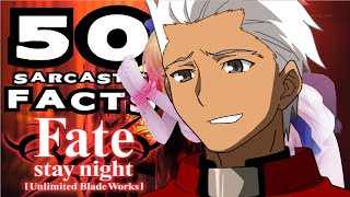 50 SARCASTIC ANIME FACTS - FATE STAY NIGHT (Don't Laugh/Get Triggered Challange - 98% Fail)