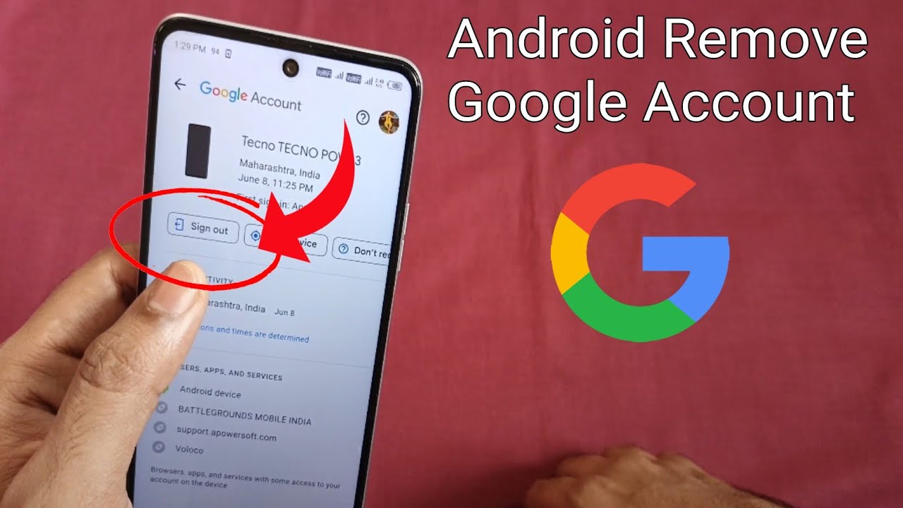 How To Remove Google Account From Android Phone Other How To Remove Google Account From Android Phone Other