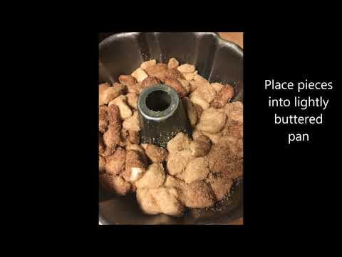VIDEO : easy monkey bread - easy monkey bread recipe3/4 cup sugar 2 teaspoons cinnamon 4 cans refrigerated biscuits 1/2 cup butter 1/2 lighteasy monkey bread recipe3/4 cup sugar 2 teaspoons cinnamon 4 cans refrigerated biscuits 1/2 cup bu ...