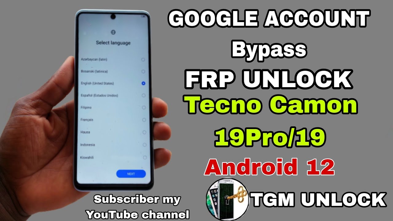 How to Bypass Tecno Camon Android12 19/19 Pro Device How to Bypass Tecno Camon Android12 19/19 Pro Device