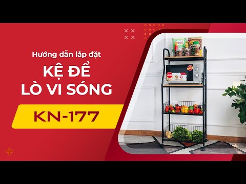 Hướng dẫn lắp kệ để lò vi sóng nồi cơm điện đa năng KN177 KENA